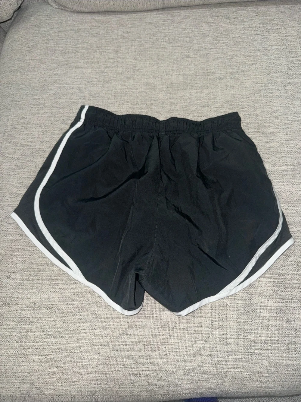 Nike Grey Women's Athletic Shorts with White Lining